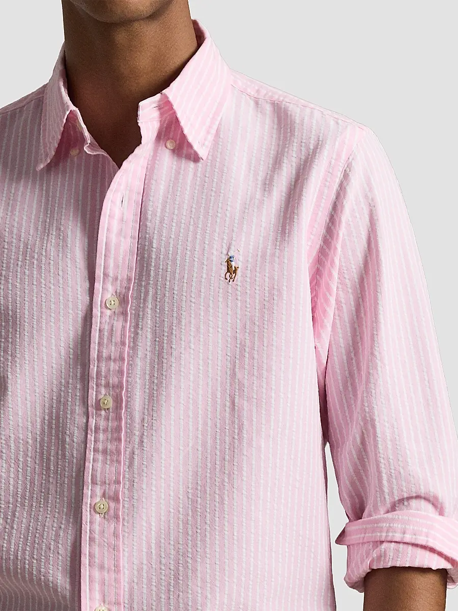 Polo Ralph Lauren Men's Seersucker Oxford Shirt | Thumbnail 5 Polo Ralph Lauren Men's Seersucker Oxford Shirt | Thumbnail 5