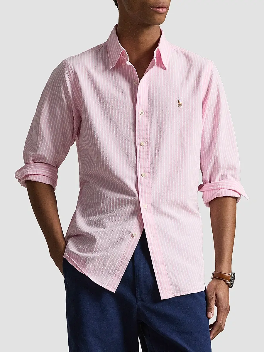 Polo Ralph Lauren Men's Seersucker Oxford Shirt | Thumbnail 6 Polo Ralph Lauren Men's Seersucker Oxford Shirt | Thumbnail 6