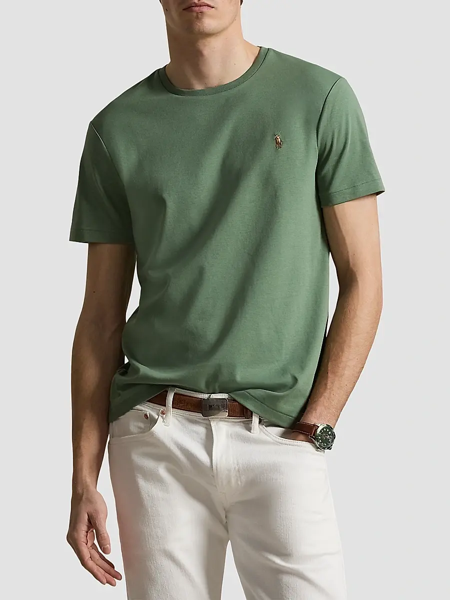 Polo Ralph Lauren Men's Cotton Crewneck T-Shirt | Thumbnail 4 Polo Ralph Lauren Men's Cotton Crewneck T-Shirt | Thumbnail 4