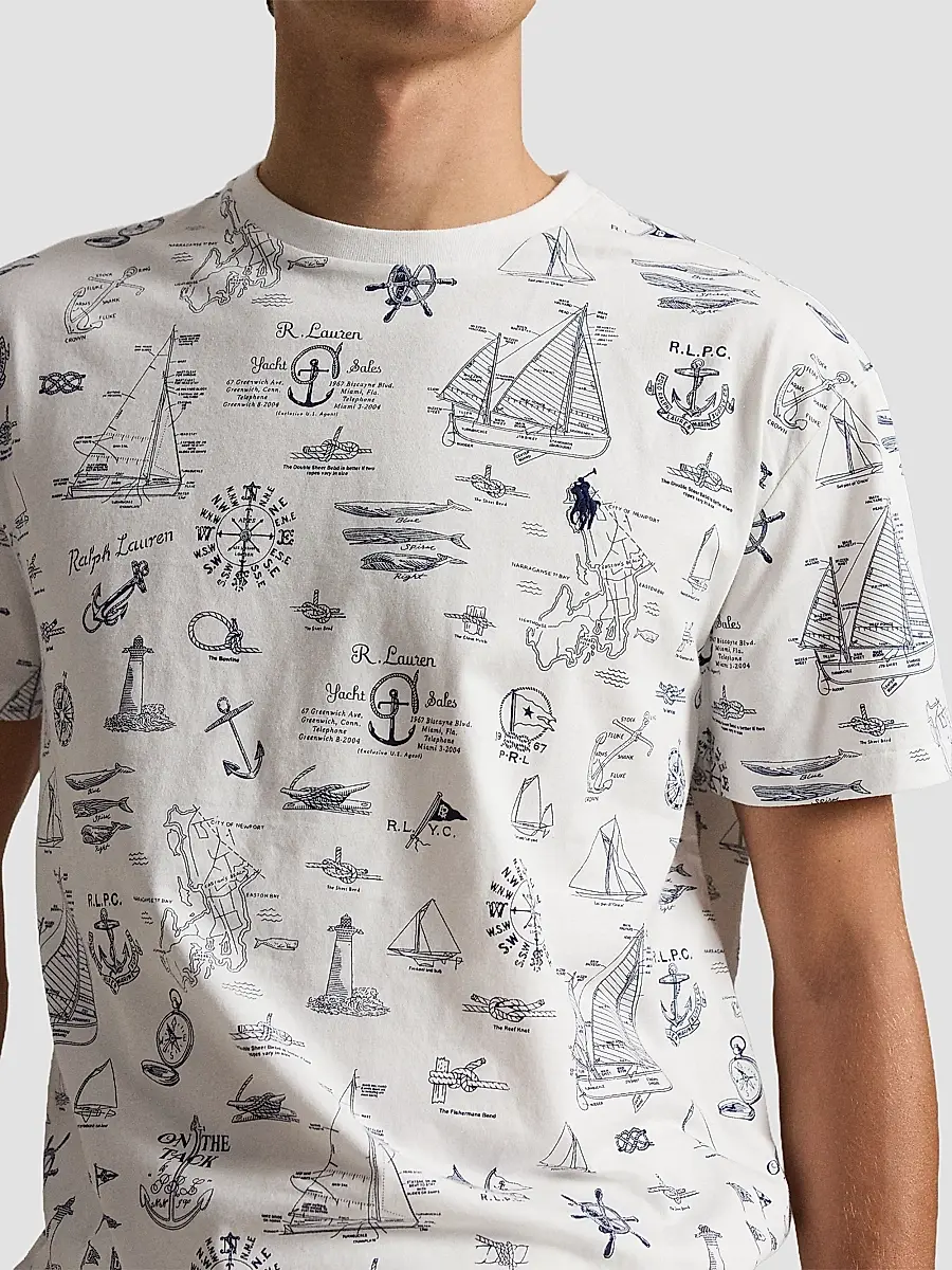 Polo Ralph Lauren Men's Classic-Fit Nautical Jersey T-Shirt | Thumbnail 5