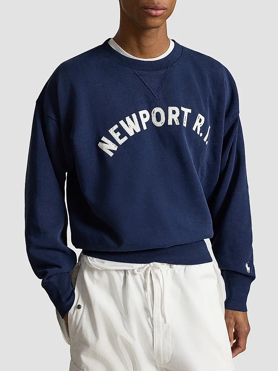Polo Ralph Lauren Men's Newport Fleece Crewneck Sweatshirt | Thumbnail 4 Polo Ralph Lauren Men's Newport Fleece Crewneck Sweatshirt | Thumbnail 4