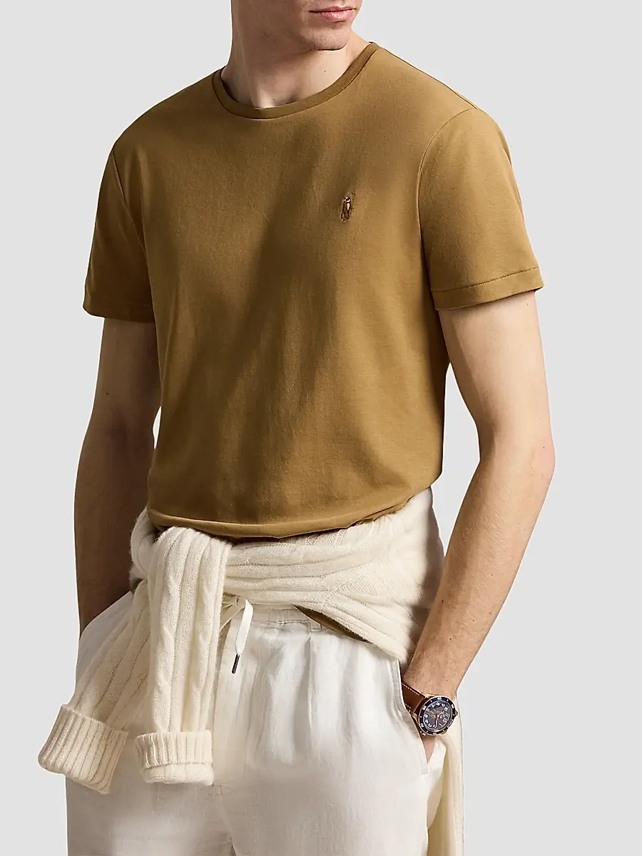 Polo Ralph Lauren Men's Cotton Crewneck T-Shirt | Thumbnail 4 Polo Ralph Lauren Men's Cotton Crewneck T-Shirt | Thumbnail 4