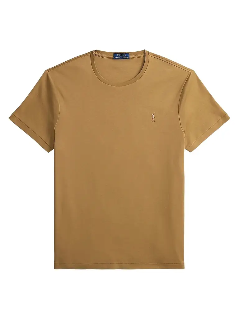 Polo Ralph Lauren Men's Cotton Crewneck T-Shirt - Cafe Brown | Image 1 Polo Ralph Lauren Men's Cotton Crewneck T-Shirt - Cafe Brown | Image 1