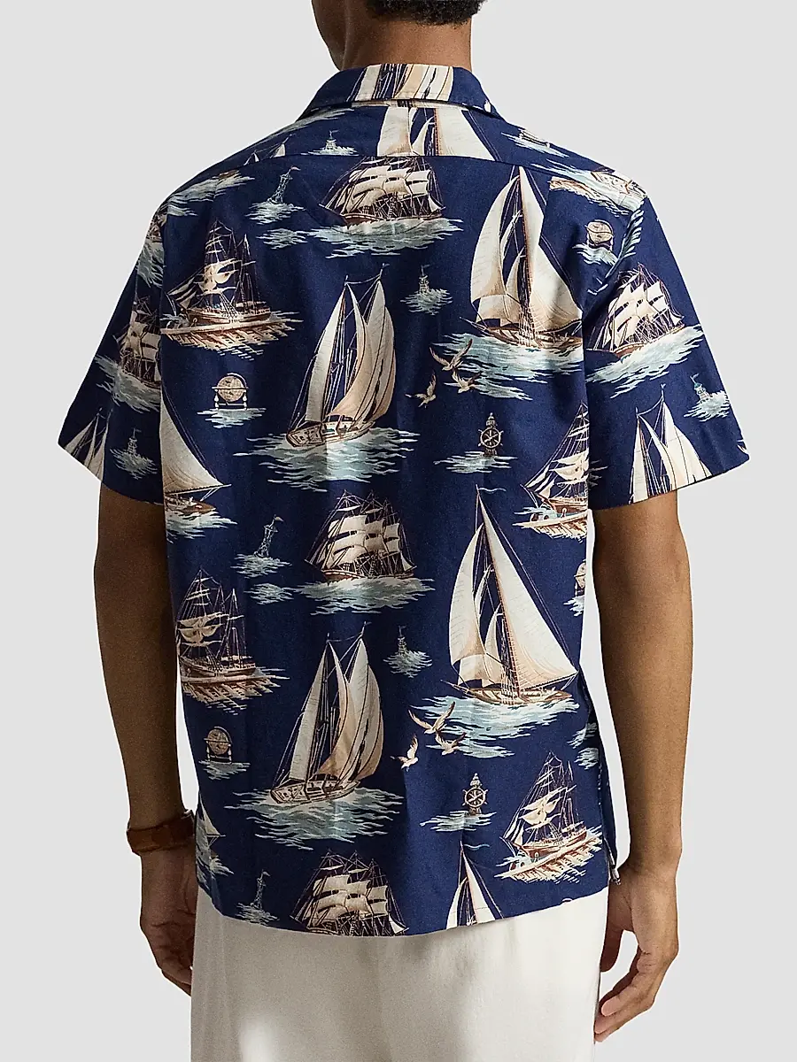 Polo Ralph Lauren Men's Sailboat Oxford Short-Sleeve Shirt | Thumbnail 3
