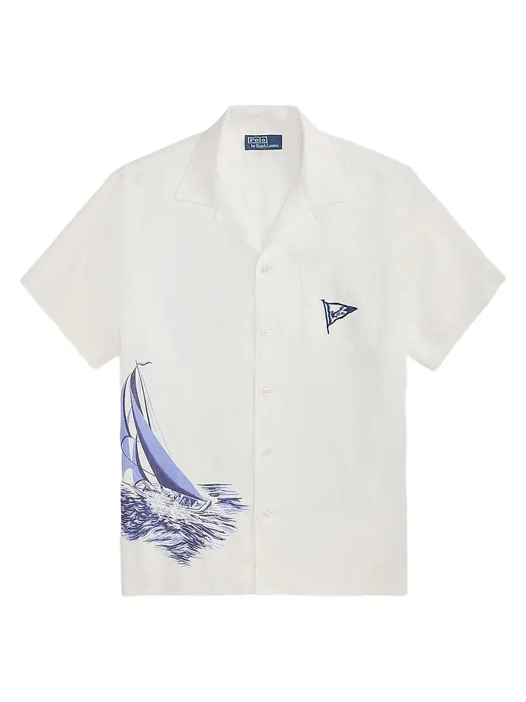 Polo Ralph Lauren Men's Classic-Fit Nautical Linen Camp Shirt