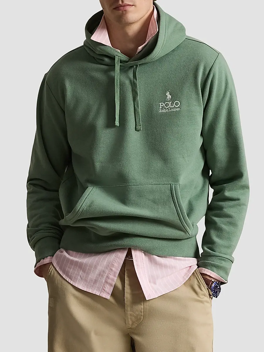 Polo Ralph Lauren Men's Logo-Embroidered Drawstring Hoodie | Thumbnail 4 Polo Ralph Lauren Men's Logo-Embroidered Drawstring Hoodie | Thumbnail 4