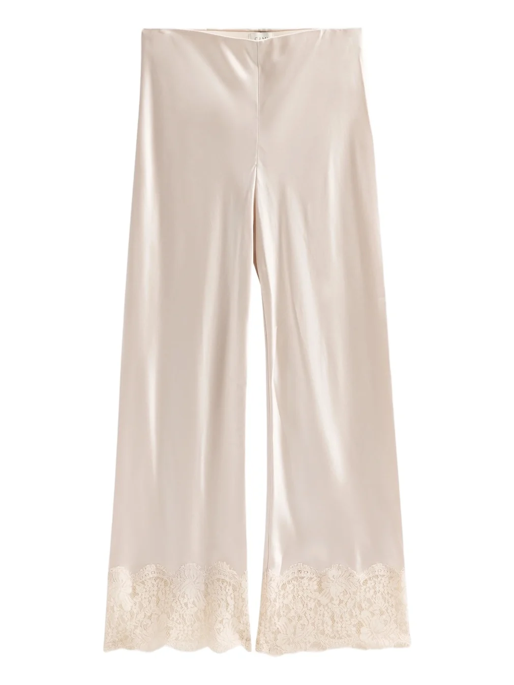 Women's Bristol Lace-Trim Satin Crop Pants Women's Bristol Lace-Trim Satin Crop Pants