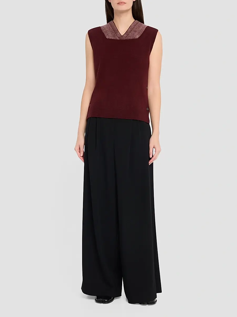 Maison Margiela Women's Fuse Wool Knit Top | Thumbnail 2 Maison Margiela Women's Fuse Wool Knit Top | Thumbnail 2
