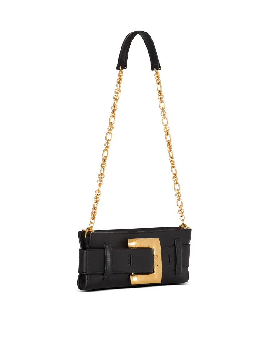 Balmain Anthem calfskin leather clutch | Thumbnail 3 Balmain Anthem calfskin leather clutch | Thumbnail 3