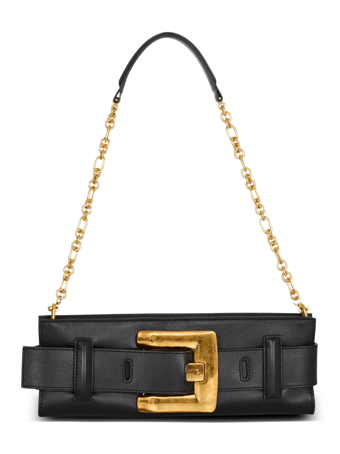 Anthem calfskin leather clutch