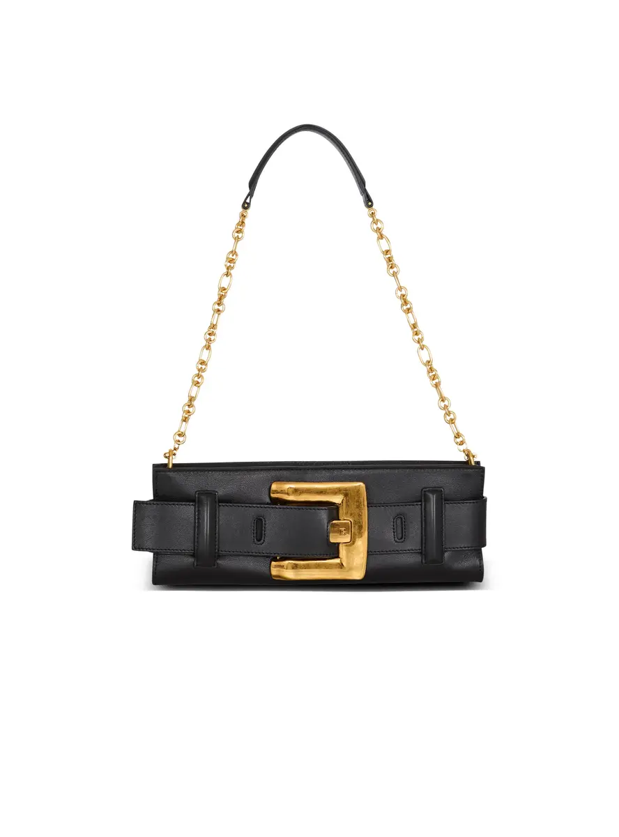 Anthem calfskin leather clutch