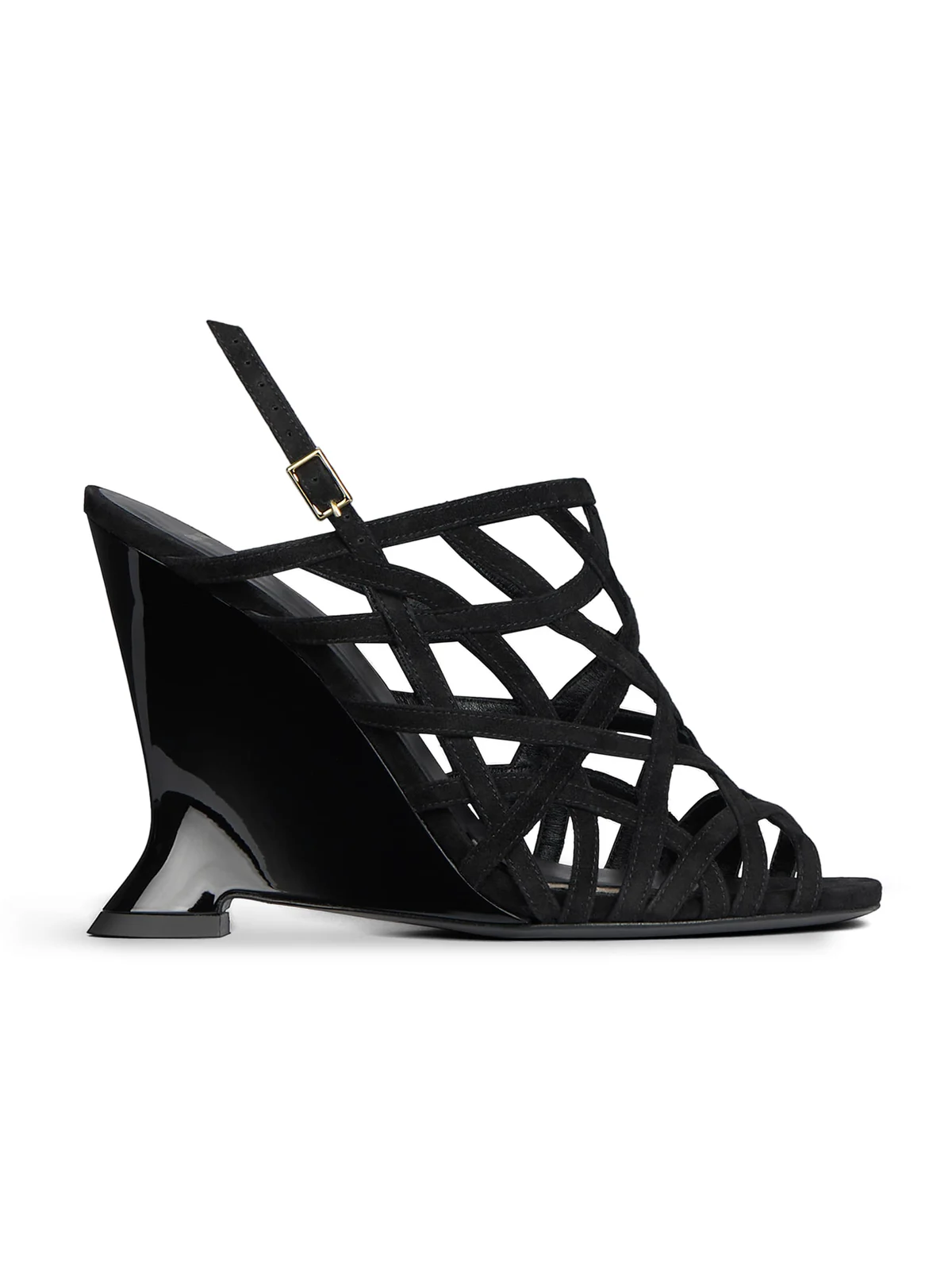 Wedge Cage sandals in suede Wedge Cage sandals in suede