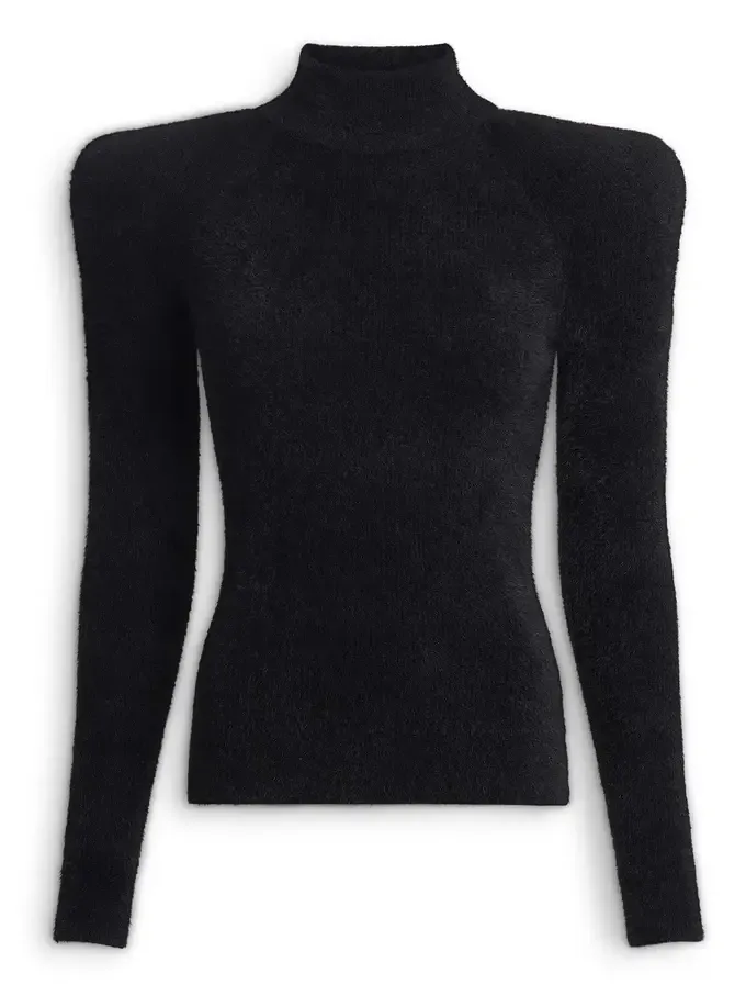 Fluffy ribbed knit jumper Fluffy ribbed knit jumper