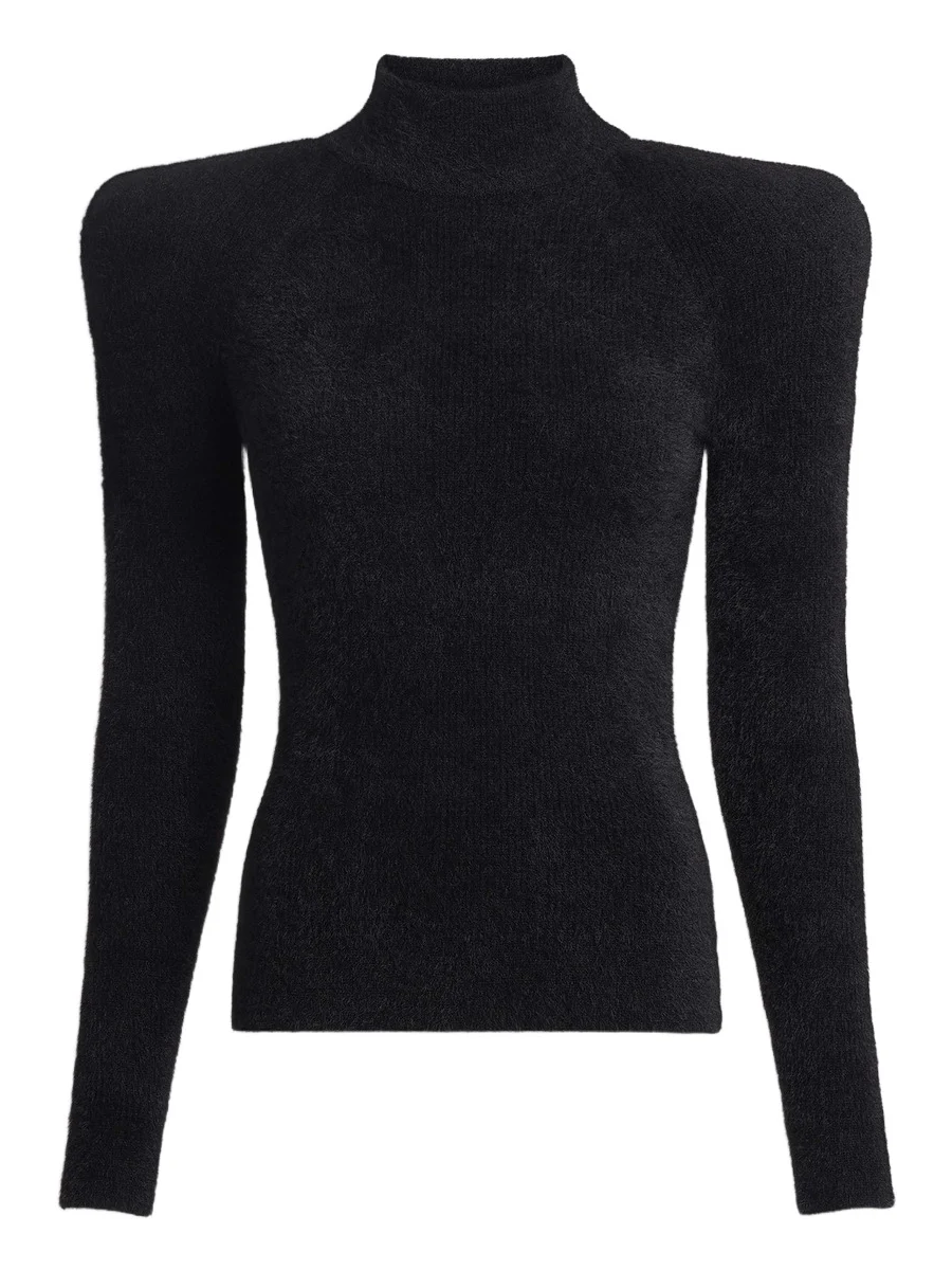 Fluffy ribbed knit jumper Fluffy ribbed knit jumper