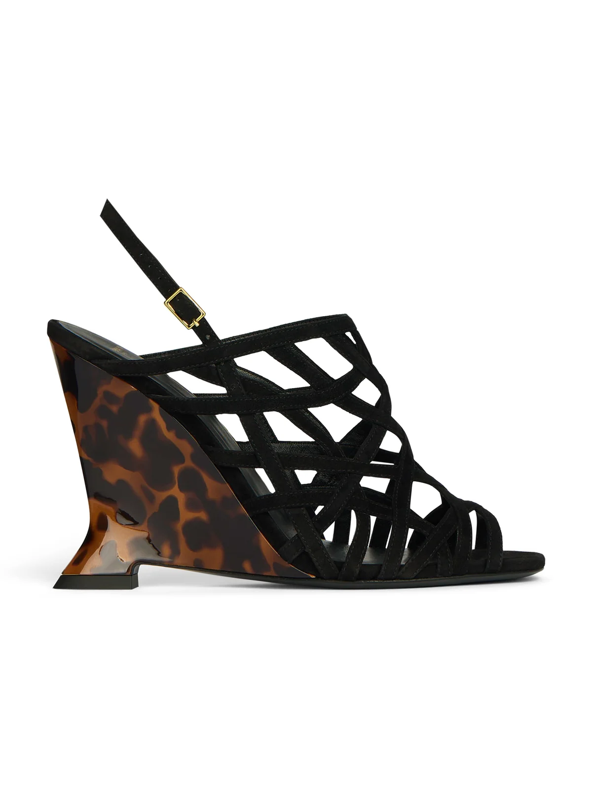 Wedge Cage sandals in suede Wedge Cage sandals in suede