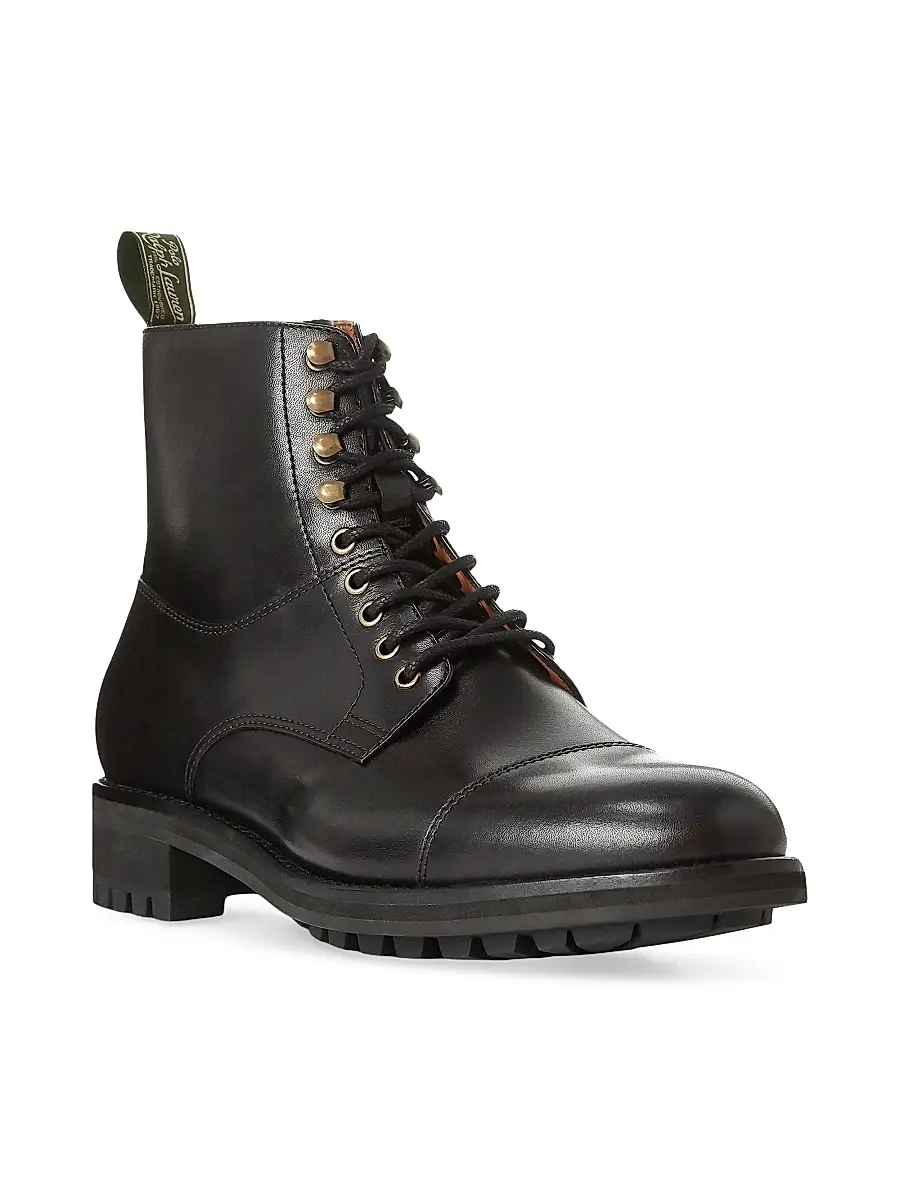 Polo Ralph Lauren Men's Bryson Leather Combat Boots | Thumbnail 2