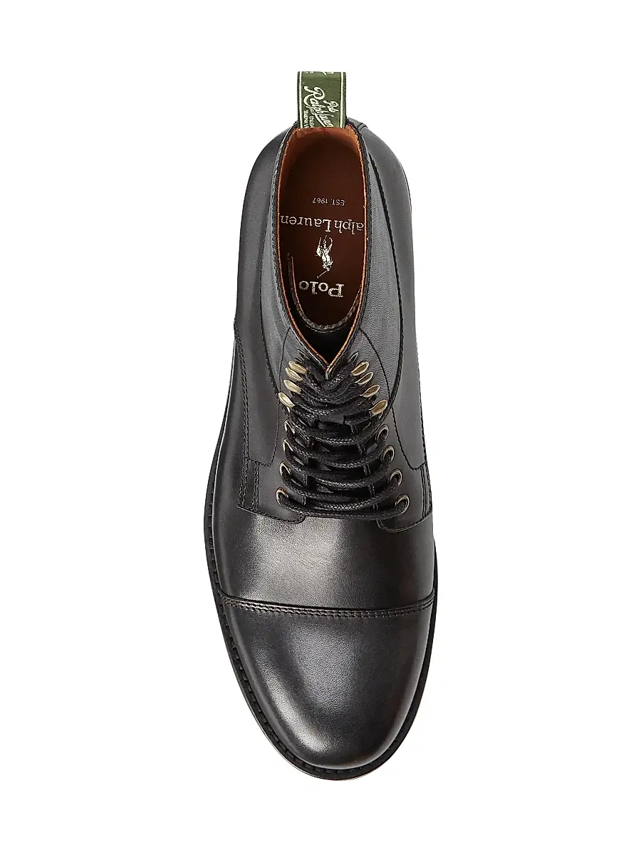 Polo Ralph Lauren Men's Bryson Leather Combat Boots | Thumbnail 4