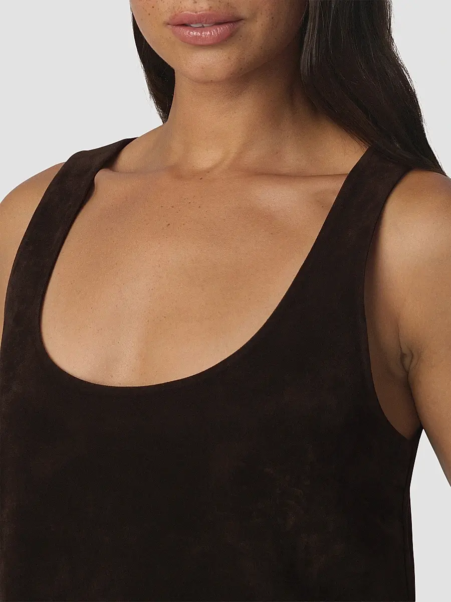 Joe's Jeans Women's The Scoopneck Faux-Suede Mini Dress | Thumbnail 5