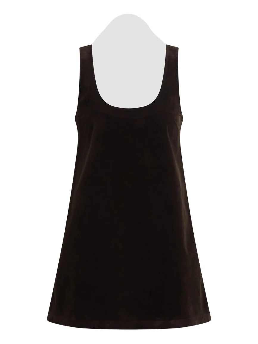 Joe's Jeans Women's The Scoopneck Faux-Suede Mini Dress