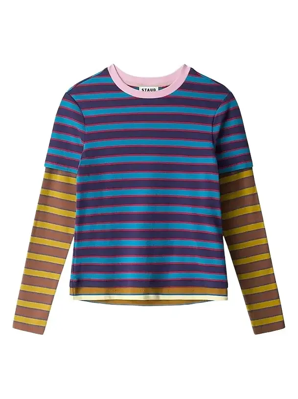Women's Dillon Striped Layered Top