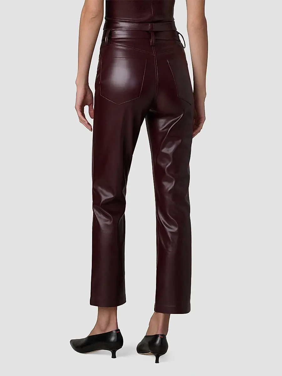 Joe's Jeans Women's The Lyra Faux Leather Slim Ankle Pants | Thumbnail 3 Joe's Jeans Women's The Lyra Faux Leather Slim Ankle Pants | Thumbnail 3