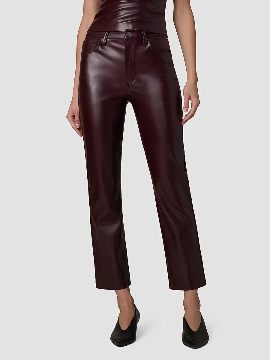 Joe's Jeans Women's The Lyra Faux Leather Slim Ankle Pants | Thumbnail 4 Joe's Jeans Women's The Lyra Faux Leather Slim Ankle Pants | Thumbnail 4