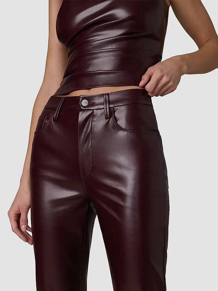 Joe's Jeans Women's The Lyra Faux Leather Slim Ankle Pants | Thumbnail 5 Joe's Jeans Women's The Lyra Faux Leather Slim Ankle Pants | Thumbnail 5
