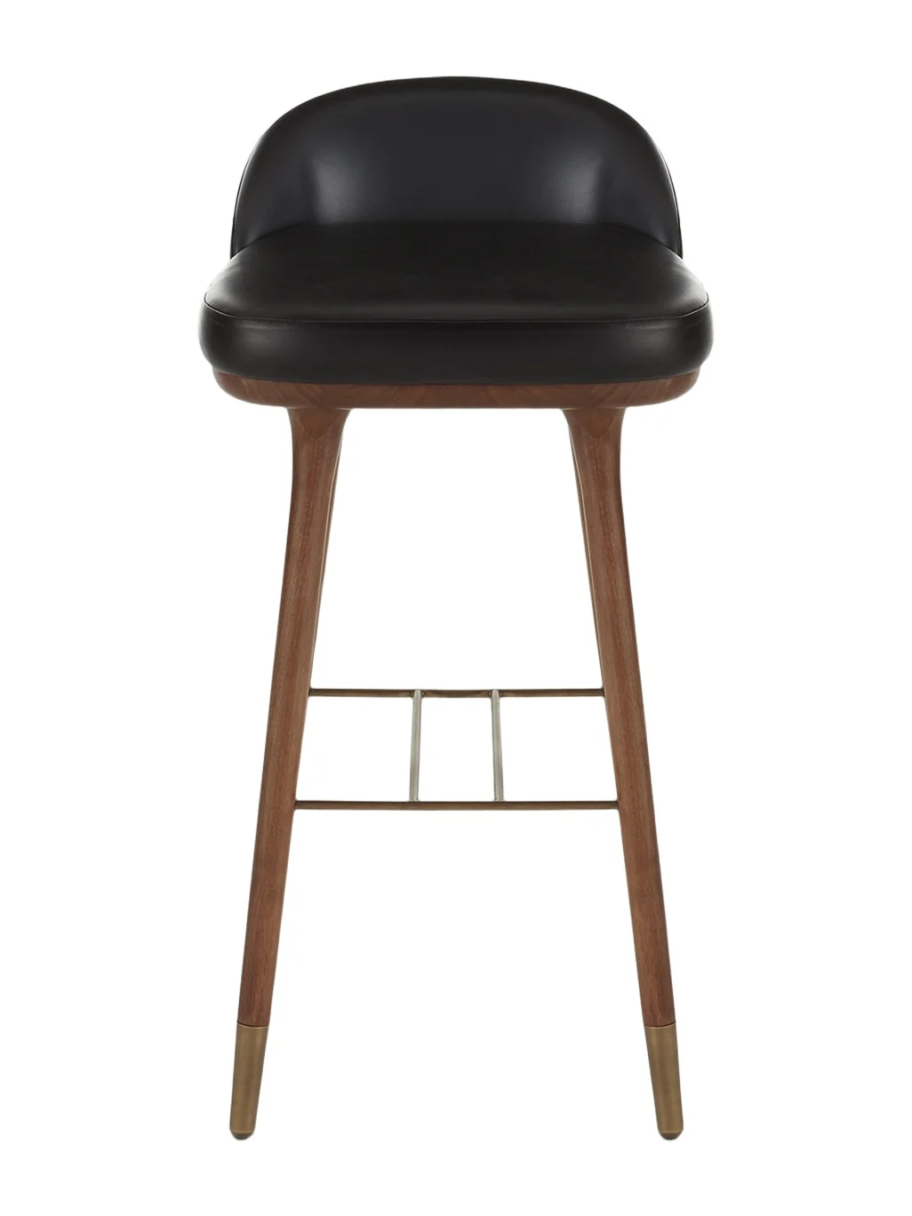 Arteriors Walsh Leather & Wood Bar Stool