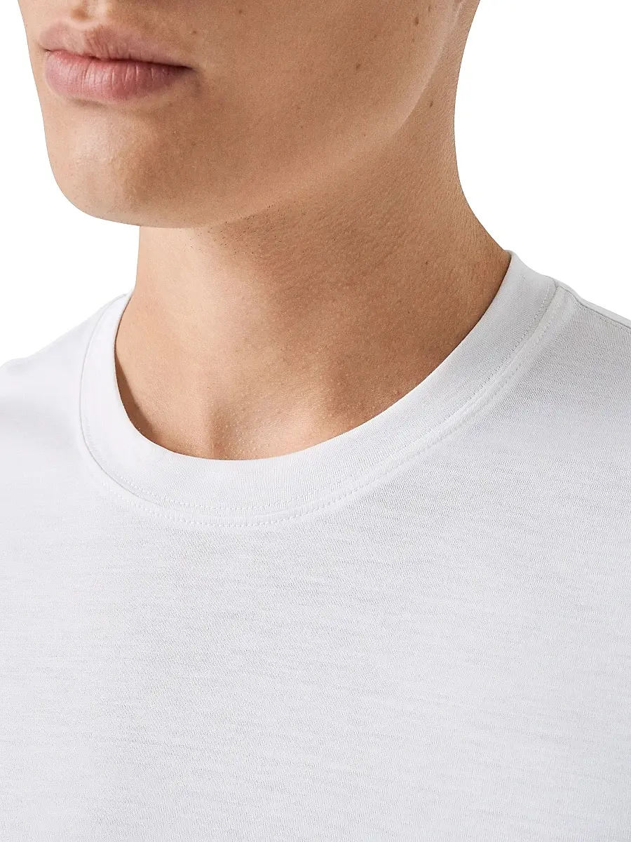 Eton Men's Silk-Cotton Knit T-Shirt | Thumbnail 4 Eton Men's Silk-Cotton Knit T-Shirt | Thumbnail 4