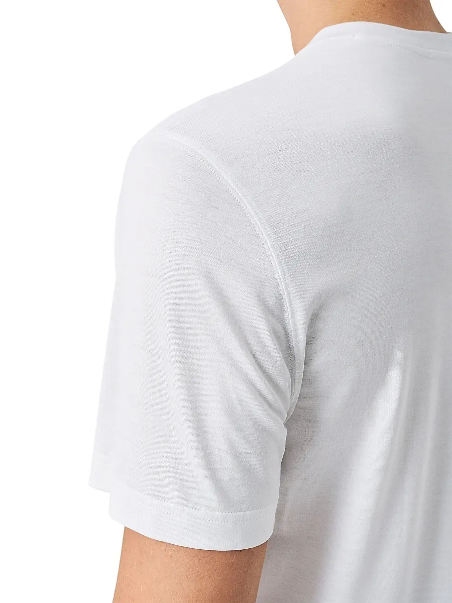 Eton Men's Silk-Cotton Knit T-Shirt | Thumbnail 5 Eton Men's Silk-Cotton Knit T-Shirt | Thumbnail 5
