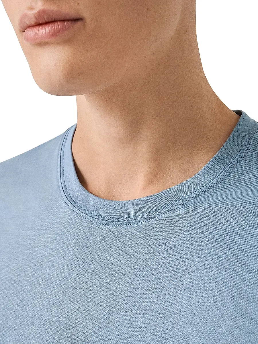 Eton Men's Silk-Cotton Knit T-Shirt | Thumbnail 4