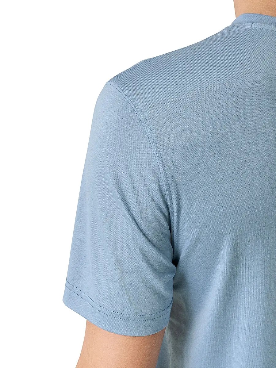 Eton Men's Silk-Cotton Knit T-Shirt | Thumbnail 5