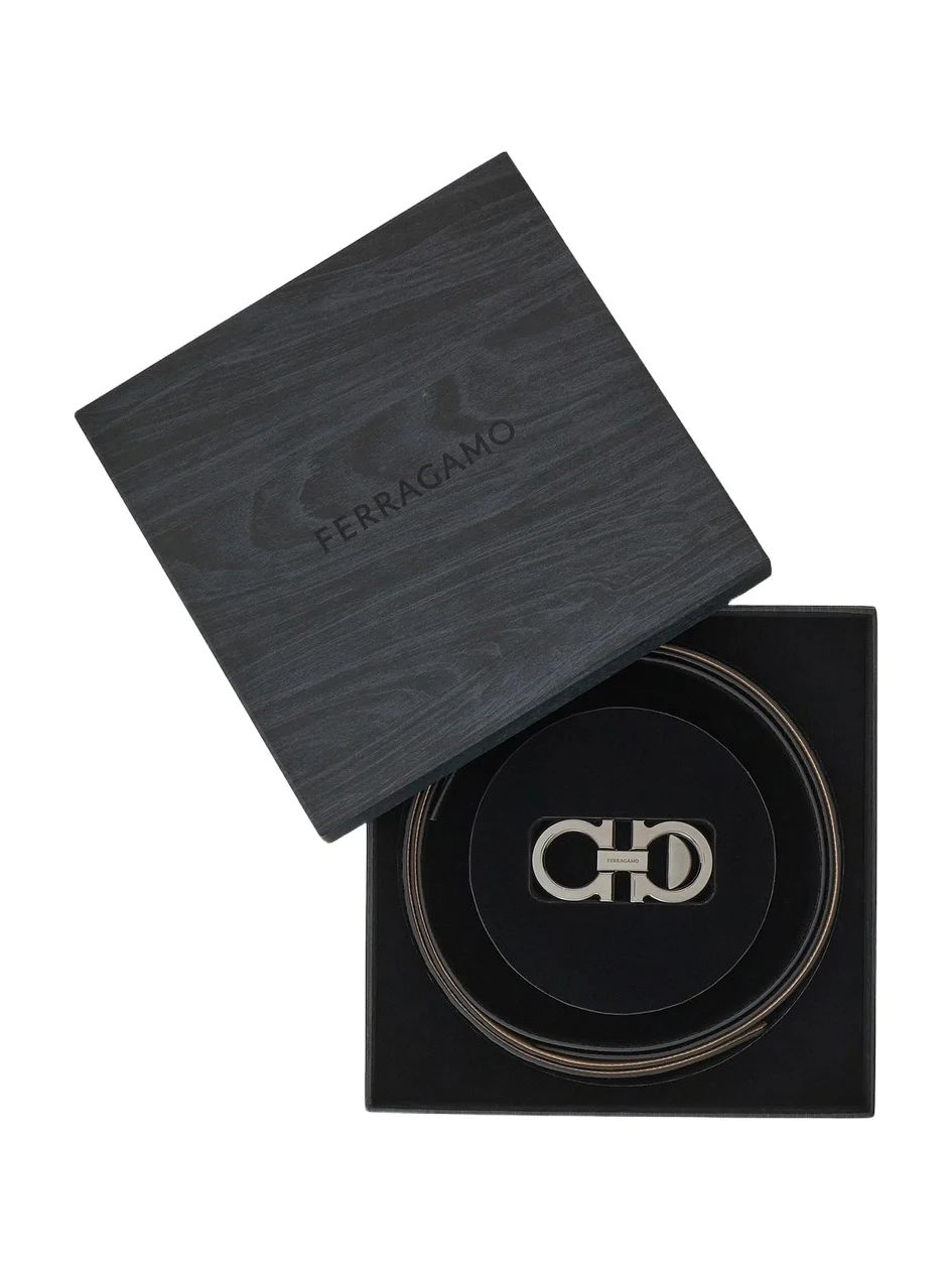 Men's 2-Belt Gancini-Buckle Gift Box Men's 2-Belt Gancini-Buckle Gift Box