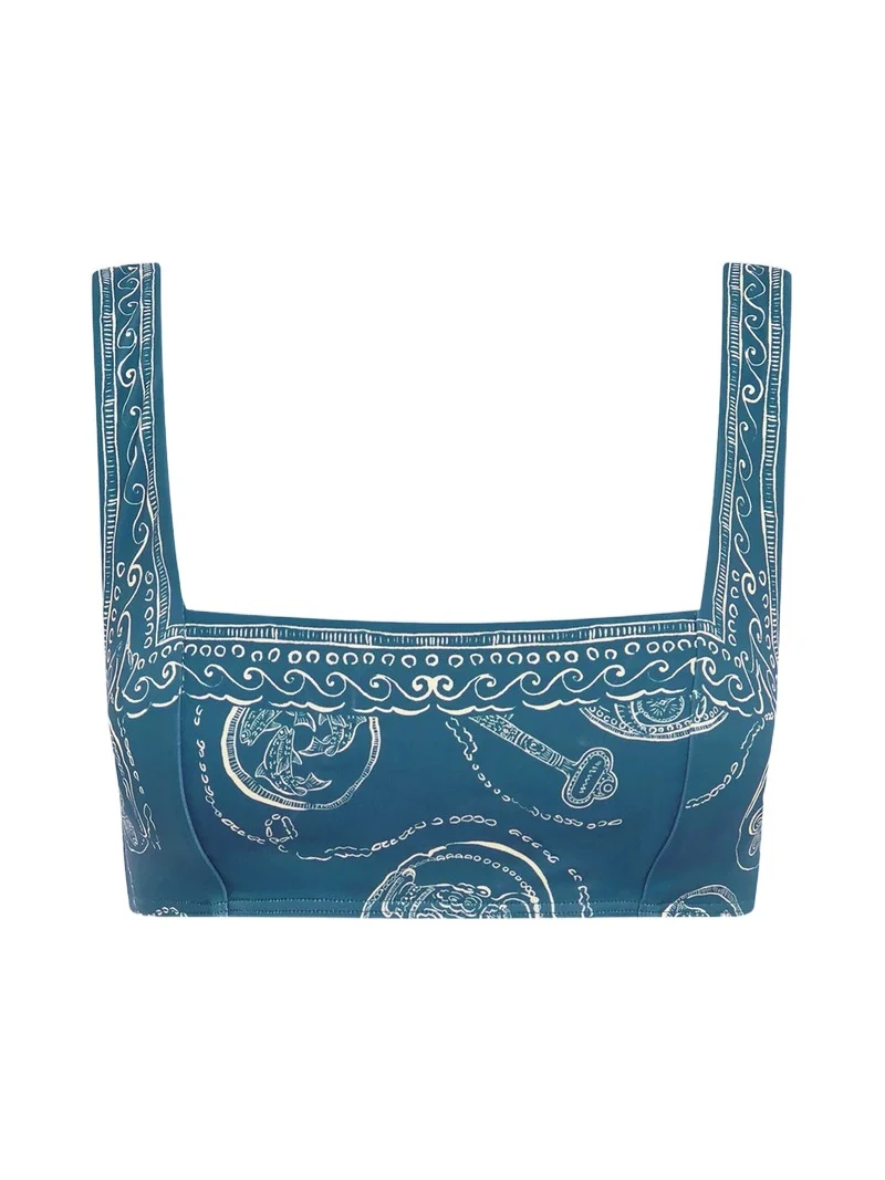 Women's Lucky Square-Neck Bikini Top