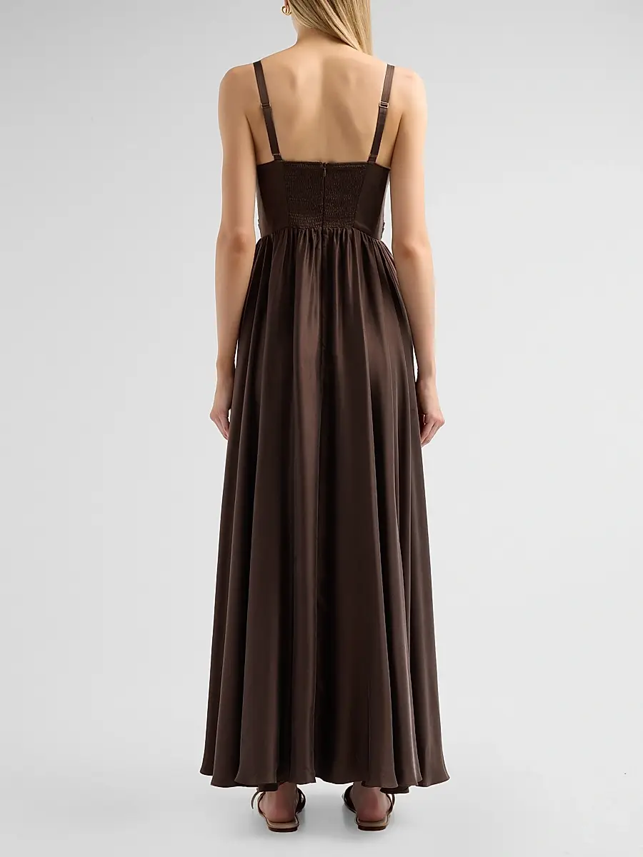 Zimmermann Women's Draped Silk Maxi Dress | Thumbnail 3 Zimmermann Women's Draped Silk Maxi Dress | Thumbnail 3
