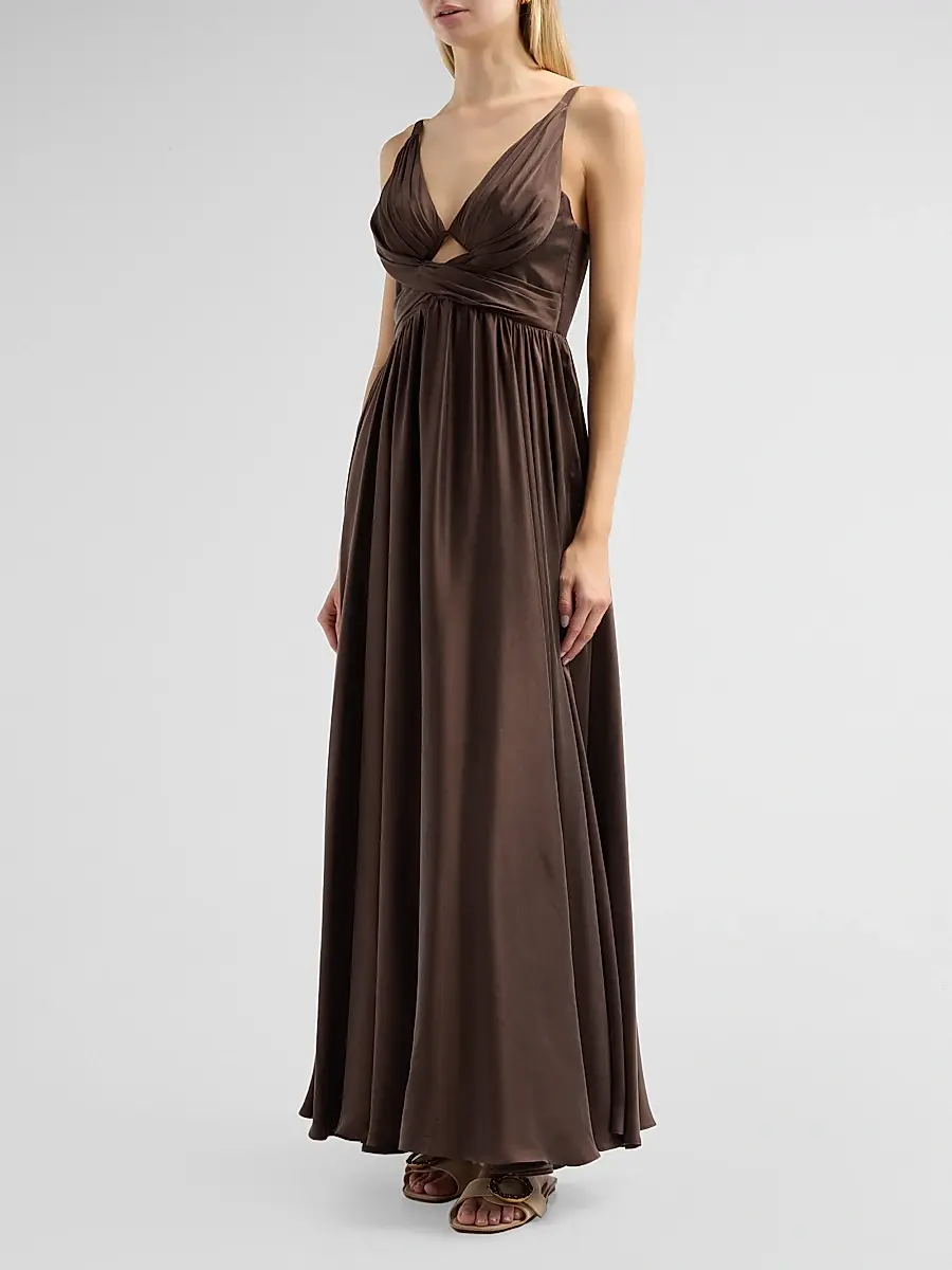 Zimmermann Women's Draped Silk Maxi Dress | Thumbnail 5 Zimmermann Women's Draped Silk Maxi Dress | Thumbnail 5