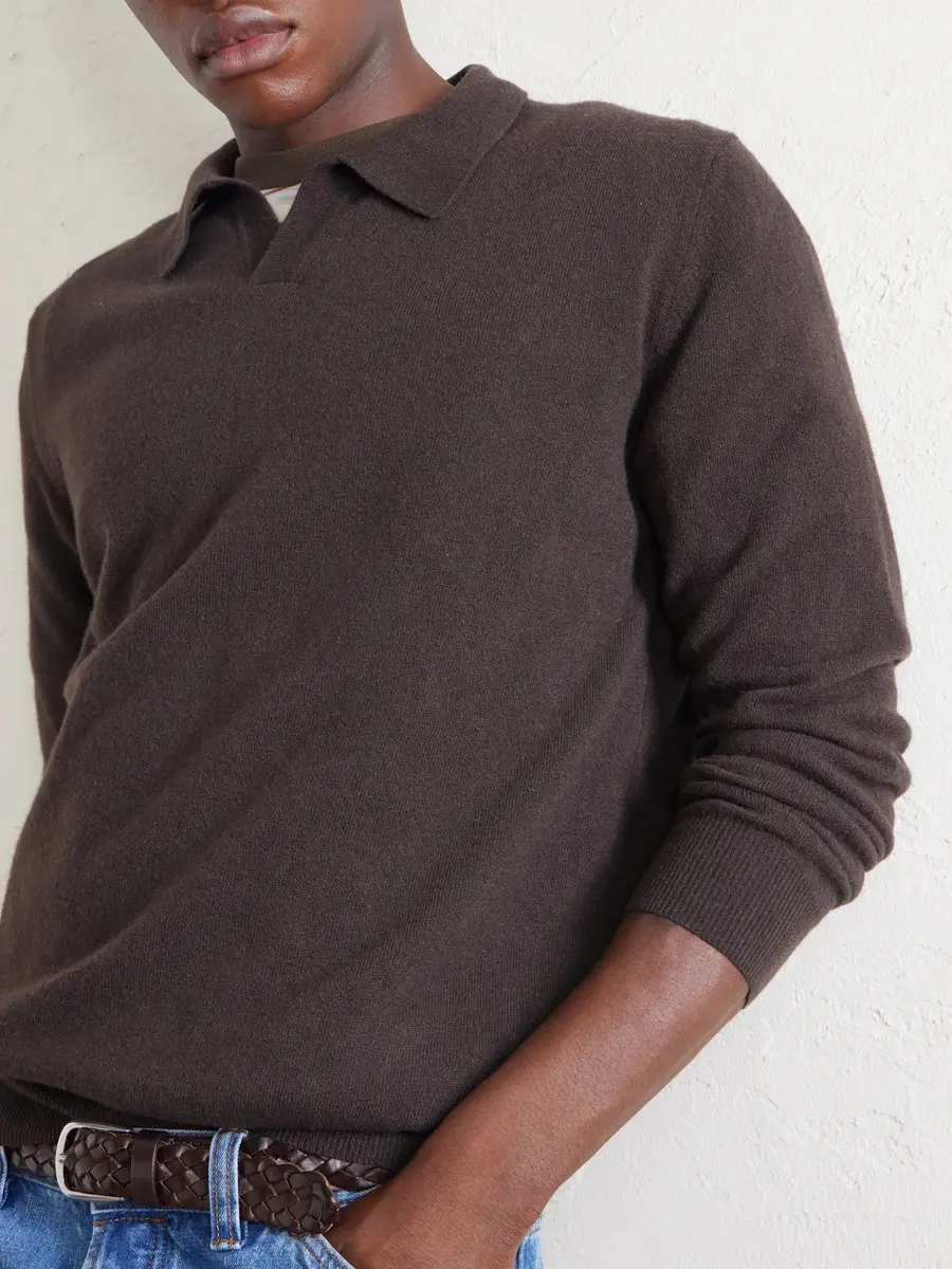 Altea Virgin Wool Polo Sweater - Men | Thumbnail 5 Altea Virgin Wool Polo Sweater - Men | Thumbnail 5