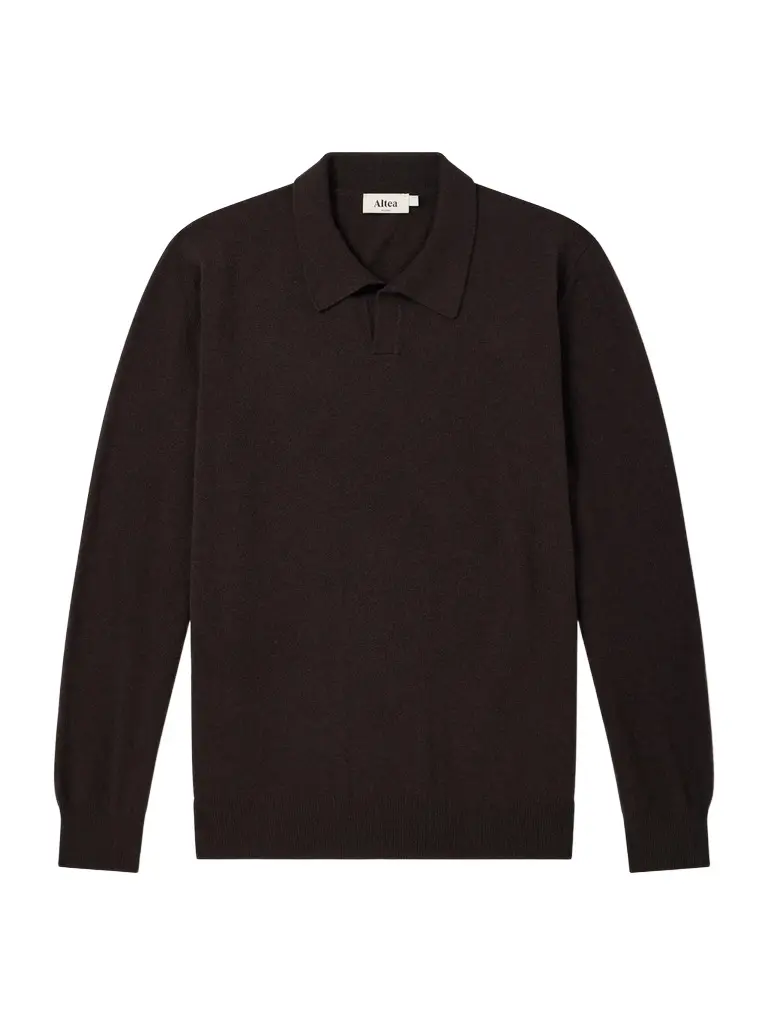 Altea Virgin Wool Polo Sweater - Men | Image 1 Altea Virgin Wool Polo Sweater - Men | Image 1