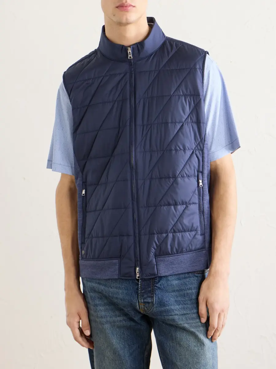 Peter Millar Walker Quilted Shell Vest - Men | Thumbnail 3