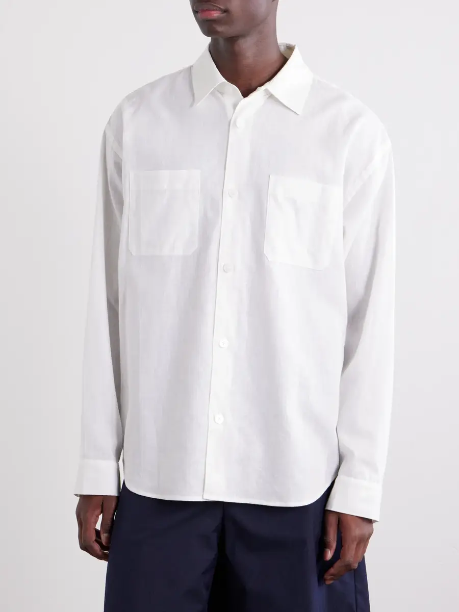 Frame Cotton, Linen and Ramie-Blend Shirt - Men | Thumbnail 3 Frame Cotton, Linen and Ramie-Blend Shirt - Men | Thumbnail 3