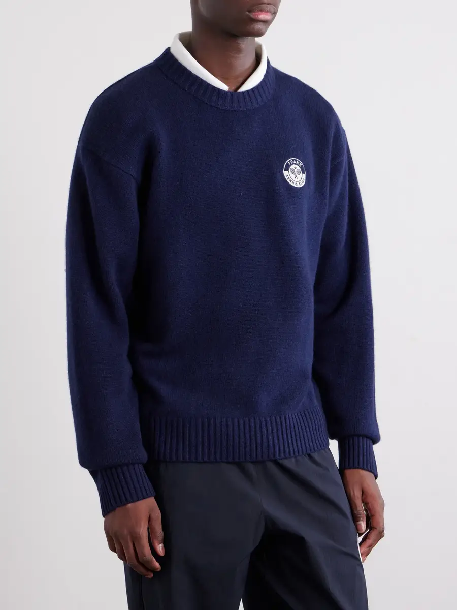 Frame Logo-Embroidered Cashmere Sweater - Men | Thumbnail 3 Frame Logo-Embroidered Cashmere Sweater - Men | Thumbnail 3