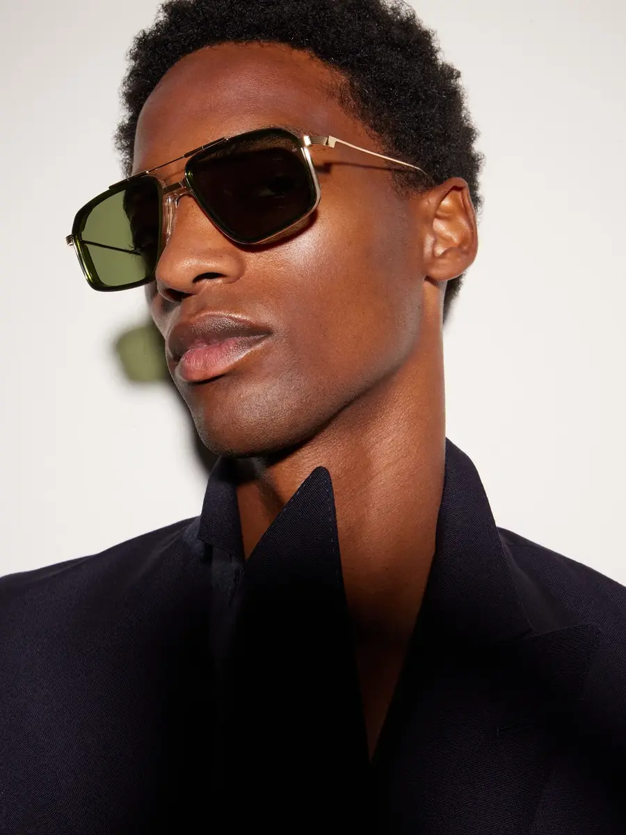 Jacques Marie Mage Jagger Double-Bridge Aviator-Style Gold-Tone Titanium Sunglasses - Men | Thumbnail 2 Jacques Marie Mage Jagger Double-Bridge Aviator-Style Gold-Tone Titanium Sunglasses - Men | Thumbnail 2