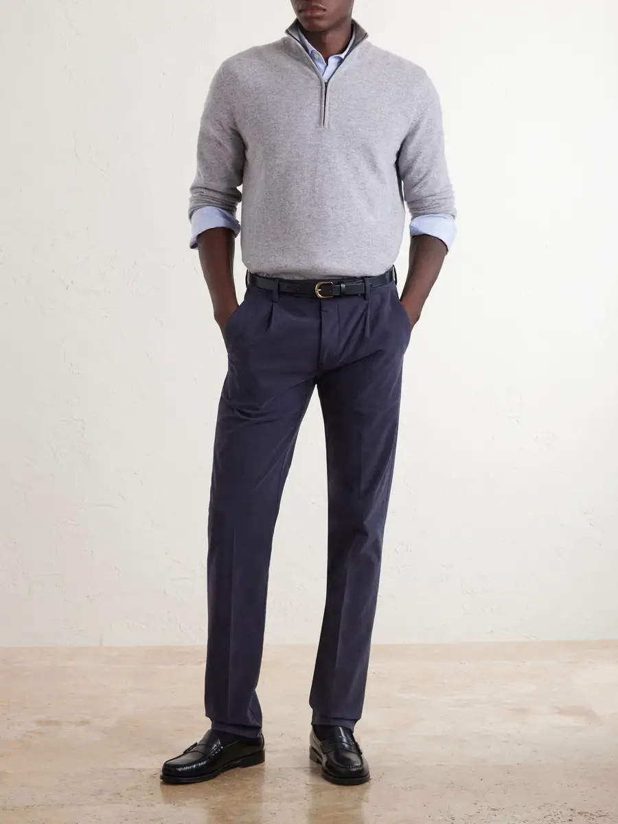 Massimo Alba Ionio2 Straight-Leg Cotton-Blend Trousers - Men | Thumbnail 2 Massimo Alba Ionio2 Straight-Leg Cotton-Blend Trousers - Men | Thumbnail 2