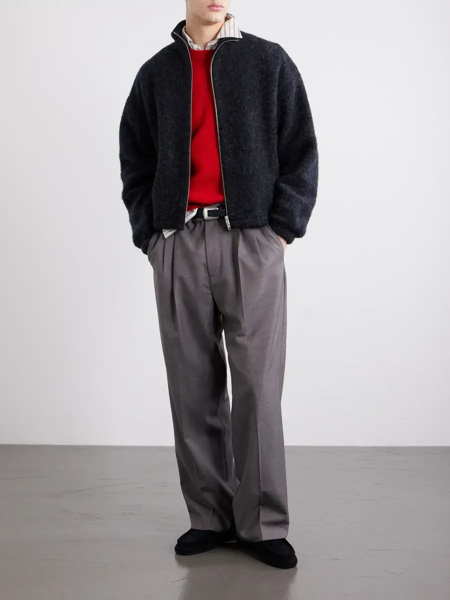 Jil Sander Brushed Wool-Blend Blouson Jacket - Men | Thumbnail 2 Jil Sander Brushed Wool-Blend Blouson Jacket - Men | Thumbnail 2