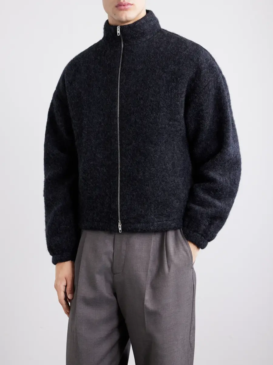 Jil Sander Brushed Wool-Blend Blouson Jacket - Men | Thumbnail 3 Jil Sander Brushed Wool-Blend Blouson Jacket - Men | Thumbnail 3