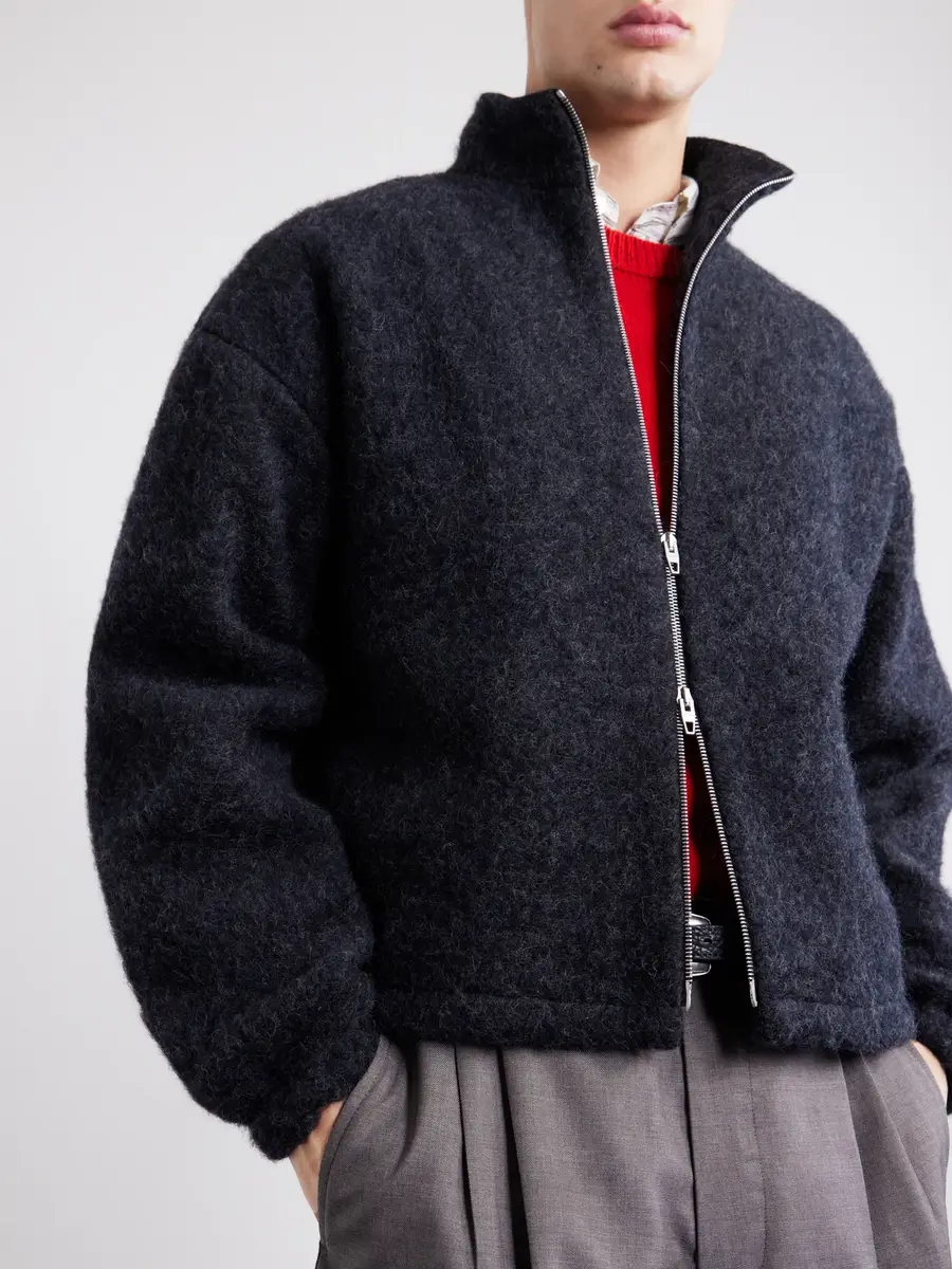 Jil Sander Brushed Wool-Blend Blouson Jacket - Men | Thumbnail 5 Jil Sander Brushed Wool-Blend Blouson Jacket - Men | Thumbnail 5