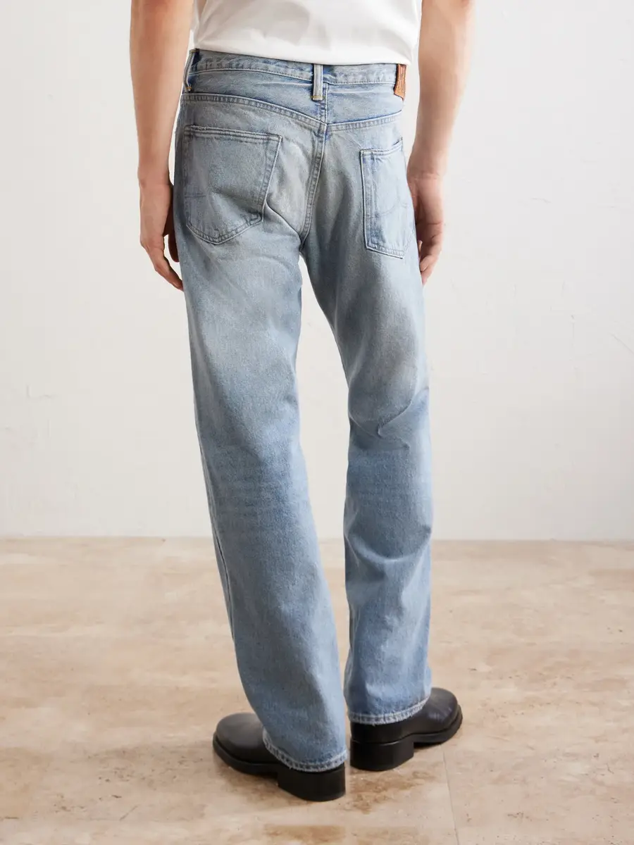 RRL Straight-Leg Logo-Embroidered Distressed Jeans - Men | Thumbnail 4 RRL Straight-Leg Logo-Embroidered Distressed Jeans - Men | Thumbnail 4