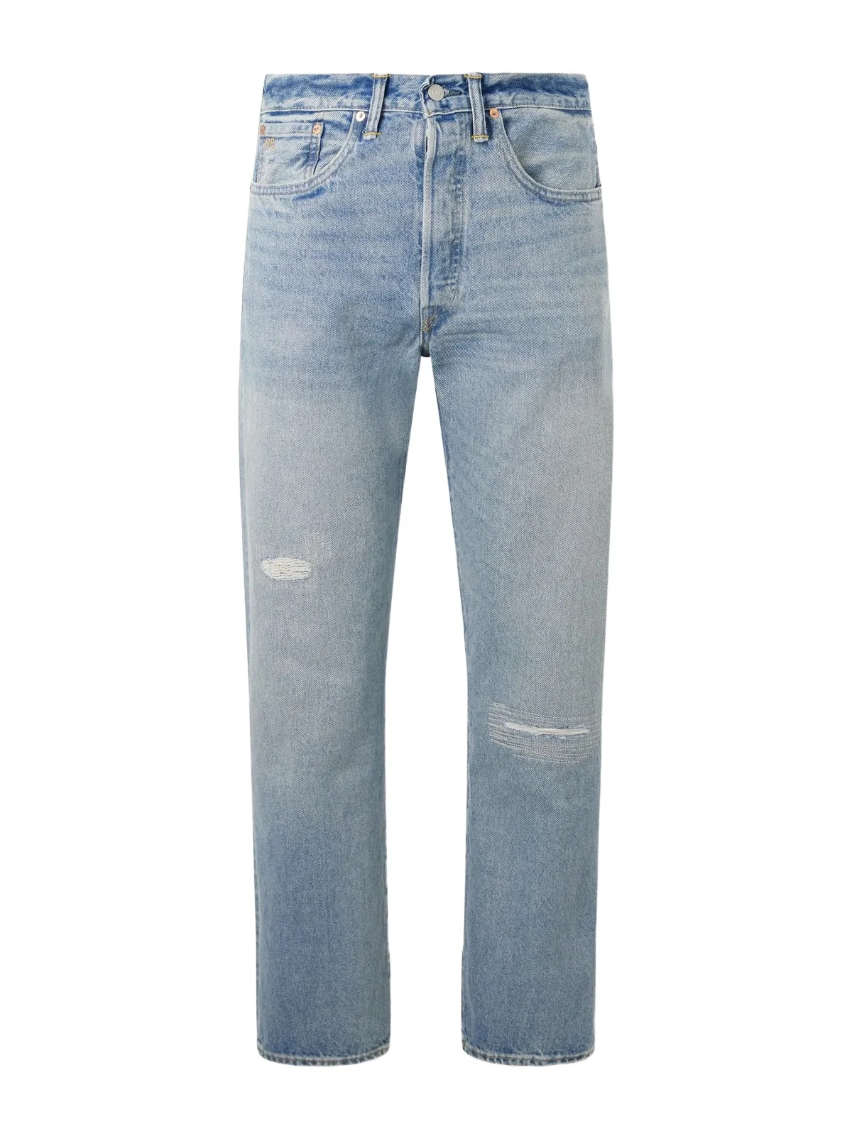 RRL Straight-Leg Logo-Embroidered Distressed Jeans - Men