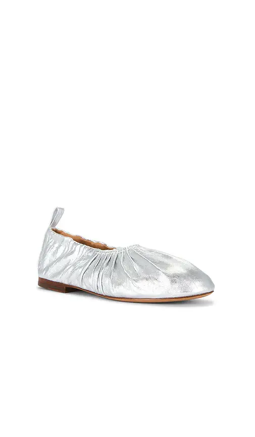 MANSUR GAVRIEL Ruched Ballerina Flat | Thumbnail 2 MANSUR GAVRIEL Ruched Ballerina Flat | Thumbnail 2