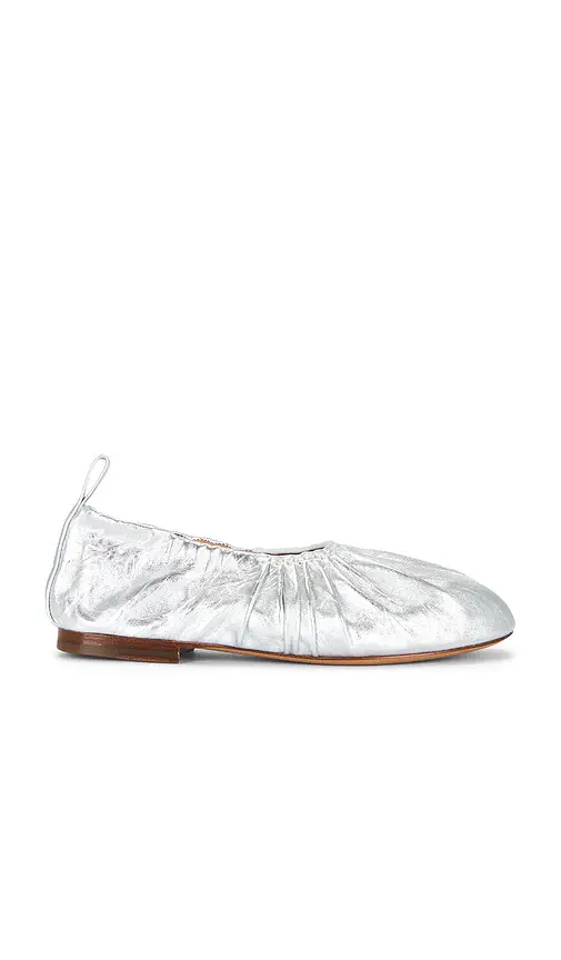 Mansur Gavriel Ruched Ballerina Flat | Image 1 Mansur Gavriel Ruched Ballerina Flat | Image 1